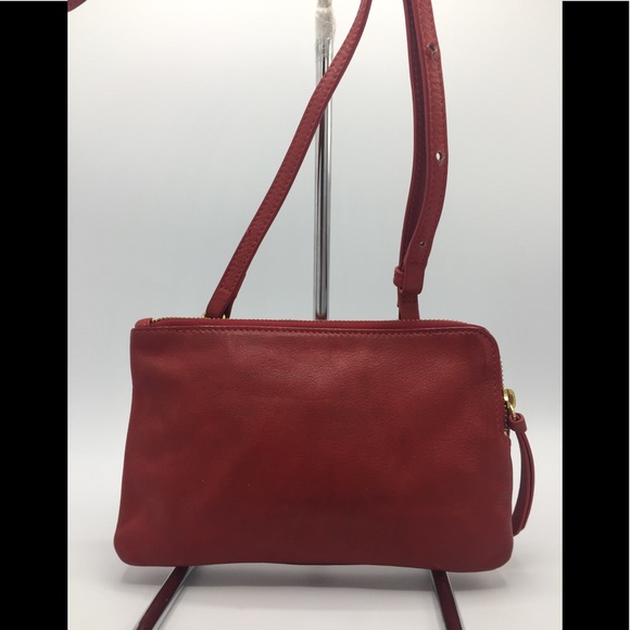 Steven Alan Red Leather Crossbody Bag - Picture 14 of 15